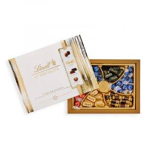 Scatola Bianca Oro 450g dolci confezioni lindor 39 praline cioccolato confezione - cioccolato verona