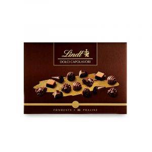 Confezione lindor -Scatola Dolci Capolavori Dark 306g - Lindt - pralline cioccolato fondente