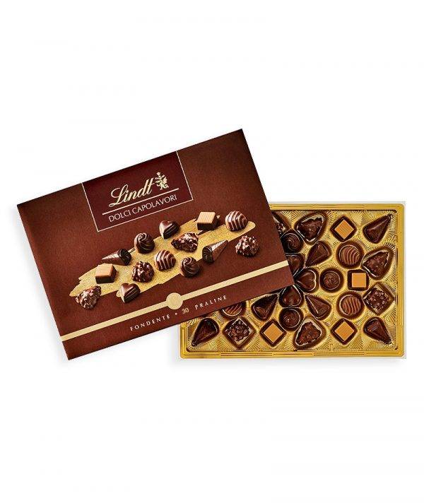 Scatola Dolci Capolavori Dark 306g - Lindt - pralline cioccolato fondente