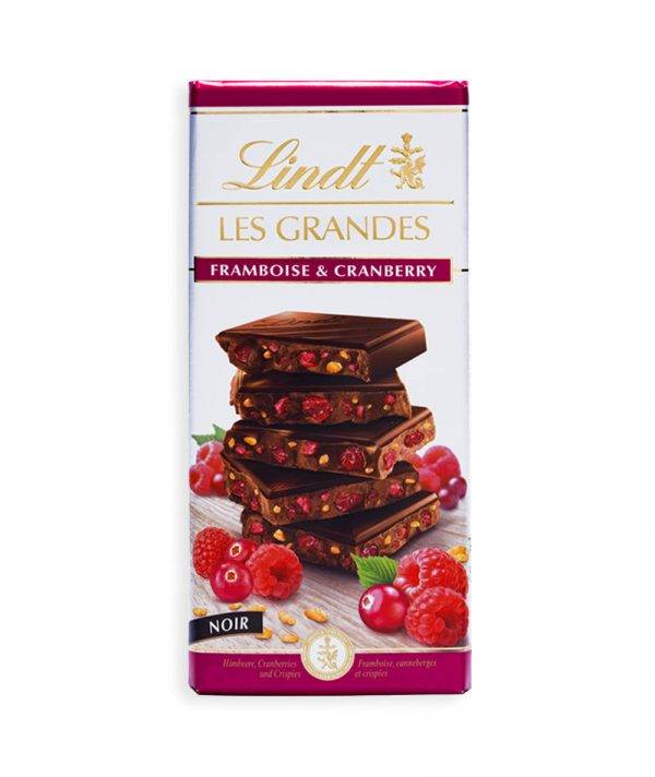 Tavoletta Les Grandes Fondente Lamponi 150g - Lindt