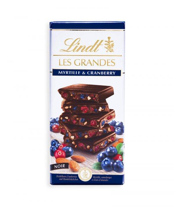 Tavoletta Les Grandes Fondente Mirtilli 150g - Lindt