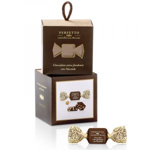 Pefetto Cioccolato Extra Fondente con Nocciole Confezione 100g / 6pz - Antica Torroneria Piemontese