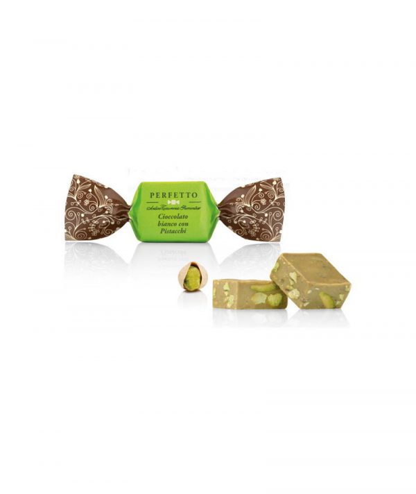 Praline Pefetto Cioccolato Bianco con Pistacchi Sfuso - Antica Torroneria Piemontese